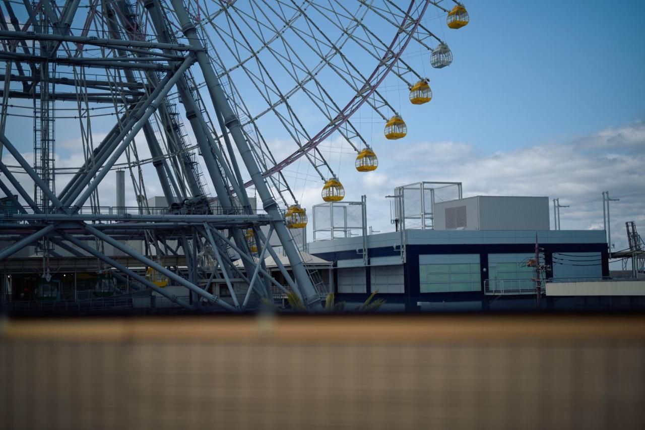 Konjakuso Osaka Tempozan "Ikesu" Projection M Apping Spa Konjakuso Osaka Tempozan "Takadoro" Wheel View Zewnętrze zdjęcie