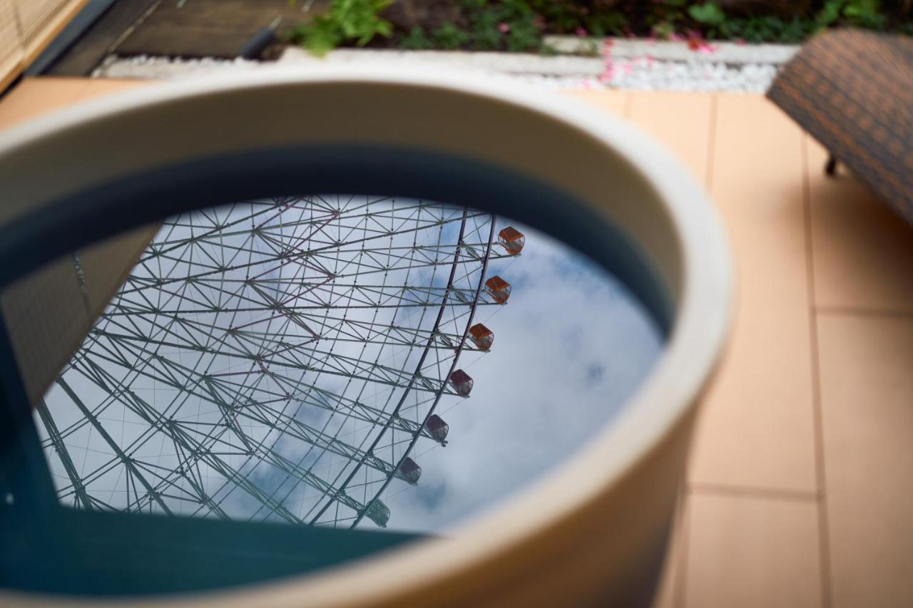Konjakuso Osaka Tempozan "Ikesu" Projection M Apping Spa Konjakuso Osaka Tempozan "Takadoro" Wheel View Zewnętrze zdjęcie