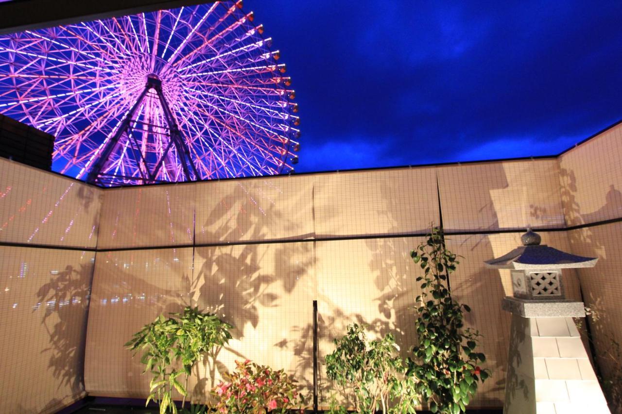 Konjakuso Osaka Tempozan "Ikesu" Projection M Apping Spa Konjakuso Osaka Tempozan "Takadoro" Wheel View Zewnętrze zdjęcie
